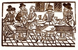 Étkezés a fogadóban alkotó: English School